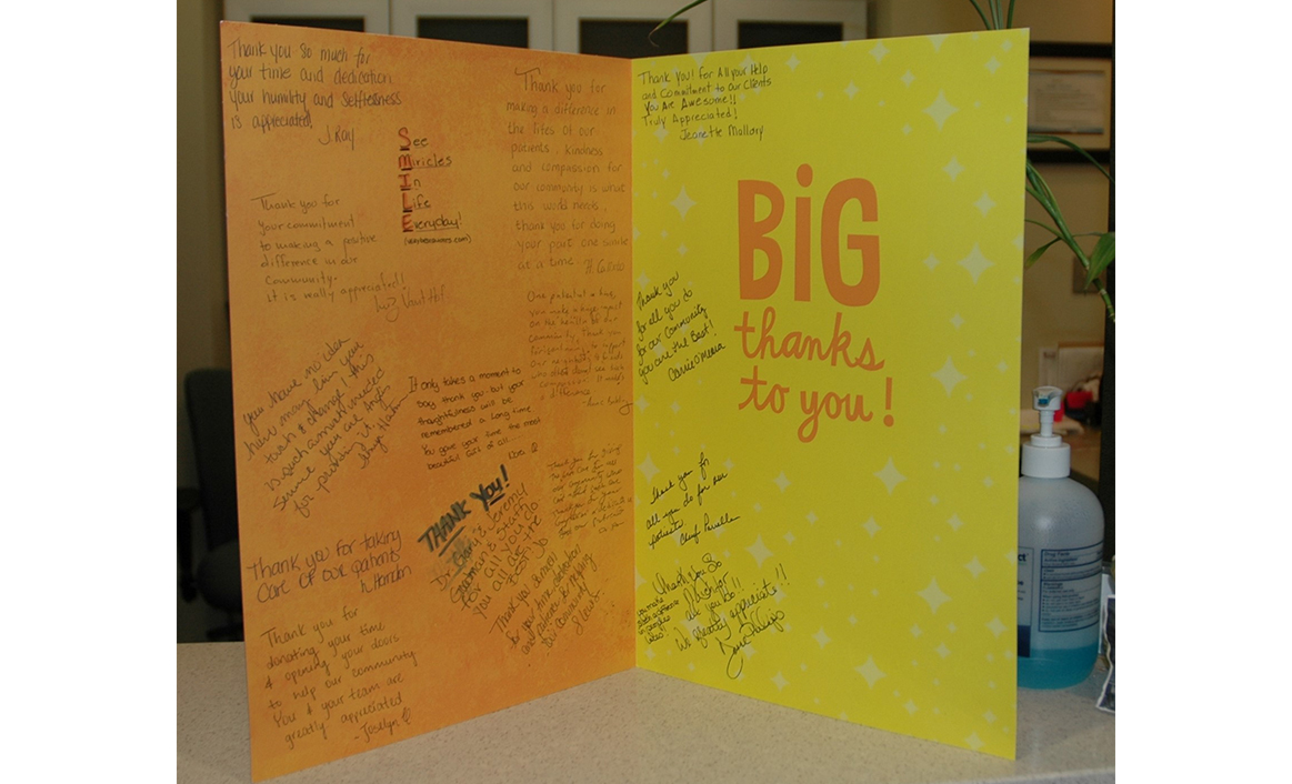 big thank you card