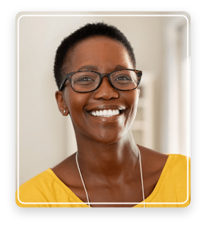 woman smiling
