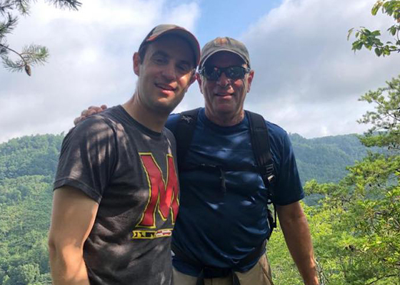 Dr. Goodman hiking