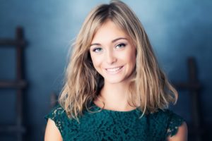 woman smiling happy white teeth